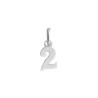 Pendentif chiffre 2 argent  - Bijouterie La Petite Française