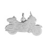 Pendentif moto Harley Davidson argent  - Bijouterie La Petite Française