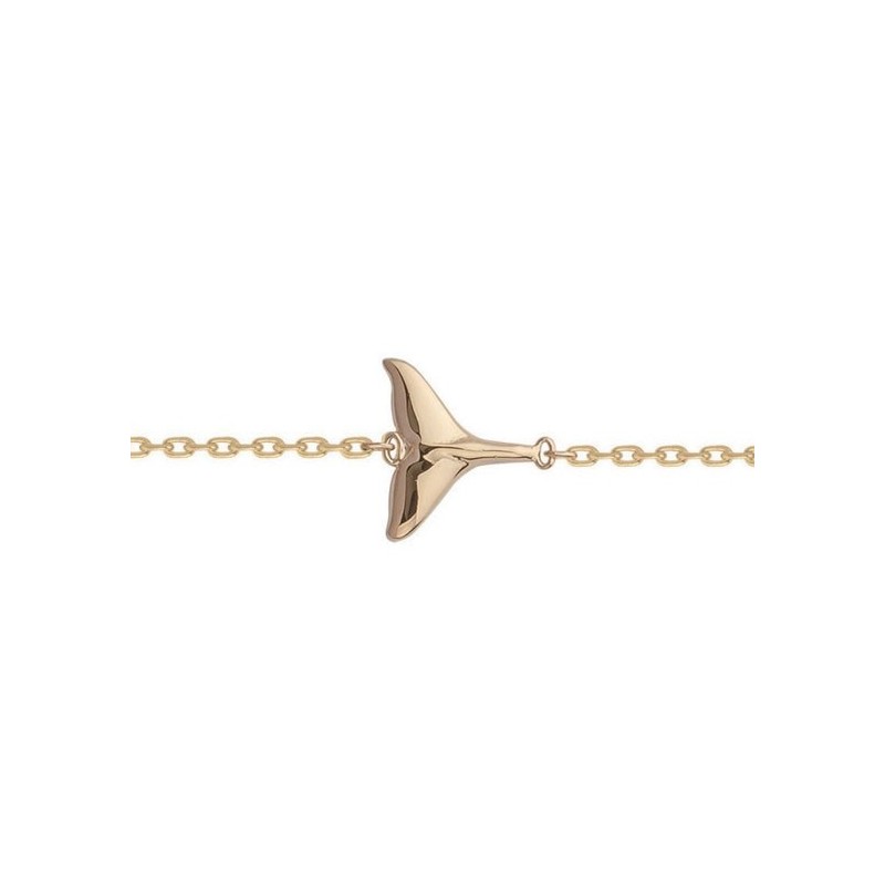 Bracelet queue de baleine plaqué or  - La Petite Française