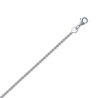 Chaîne corde argent rhodié 1.5 mm - 45 cm 