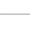 Chaîne corde argent rhodié 1.5 mm - 45 cm 