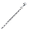 Chaîne figaro 1-1 argent 1.80 mm - 45 cm  - Bijouterie La Petite Française