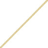 Chaîne de taille forçat marine 2.4 mm plaqué or -  80/100 cm
  - Bijouterie La Petite Française