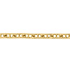 Chaîne de taille forçat marine 2.3 mm plaqué or -  80/100 cm
  - Bijouterie La Petite Française