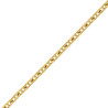 Chaîne de taille forçat marine 2.3 mm plaqué or -  80/100 cm
  - Bijouterie La Petite Française