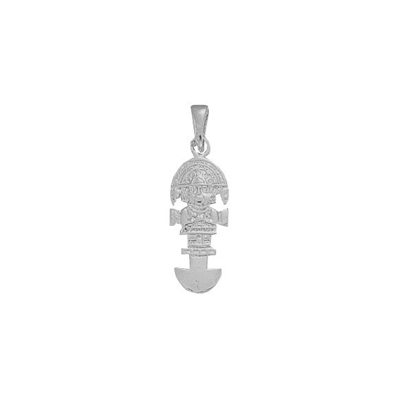 Pendentif couteau tumi Or 14 carats gris  - La Petite Française