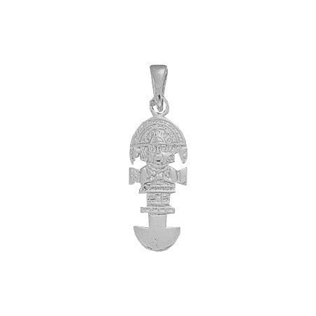 Pendentif couteau tumi Or 18 carats gris  - La Petite Française