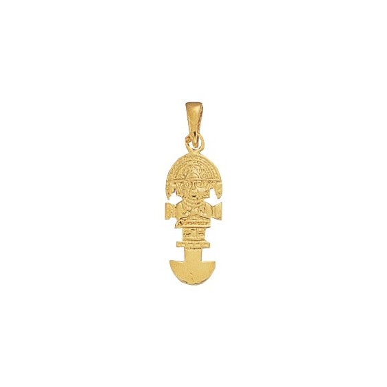 Pendentif couteau tumi Or 9 carats jaune  - La Petite Française