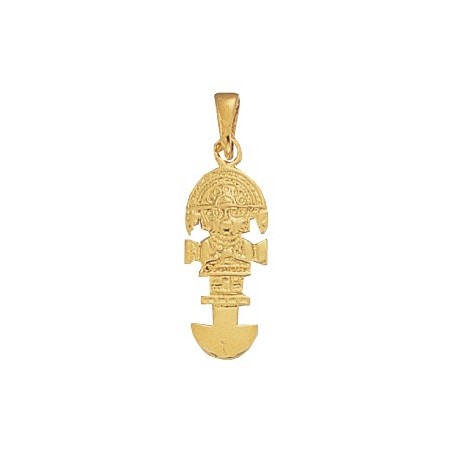 Pendentif couteau tumi Or 9 carats jaune  - La Petite Française