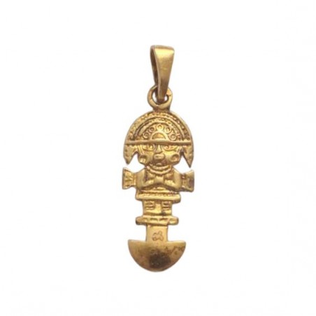 Pendentif couteau tumi Or 9 carats jaune  - La Petite Française