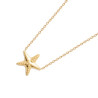 Collier Etoile de mer  plaqué or  - Bijouterie La Petite Française