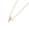 Collier Oiseau Colibri  plaqué or  - Bijouterie La Petite Française