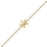 Bracelet Etoile de mer  plaqué or  - Bijouterie La Petite Française