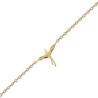 Bracelet Oiseau Paille-en-queue plaqué or  - Bijouterie La Petite Française