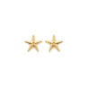 Boucles d'oreilles Etoile de mer  plaqué or  - Bijouterie La Petite Française