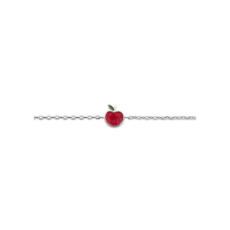 Bracelet pomme argent  - Bijouterie La Petite Française