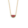 Collier pastèque plaqué or  - Bijouterie La Petite Française