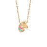 Collier tête de Licorne plaqué or  - Bijouterie La Petite Française