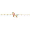 Bracelet Licorne plaqué or  - Bijouterie La Petite Française