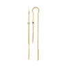 Boucles d'oreilles pendantes rond plaqué or  - Bijouterie La Petite Française