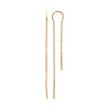 Boucles d'oreilles pendantes chaine plaqué or  - Bijouterie La Petite Française
