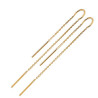 Boucles d'oreilles pendantes chaine plaqué or  - Bijouterie La Petite Française
