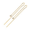 Boucles d'oreilles pendantes losange plaqué or  - Bijouterie La Petite Française