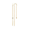 Boucles d'oreilles pendantes losange plaqué or  - Bijouterie La Petite Française