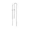 Boucles d'oreilles pendantes rond argent massif rhodié  - Bijouterie La Petite Française