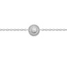 Bracelet Manon rond argent et zirconiums  - Bijouterie La Petite Française