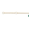 Bracelet Lilibet plaqué or et zirconiums blancs et verts  - Bijouterie La Petite Française
