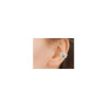Bague d'oreille Lilibet argent et pampilles zirconium blanc et vert  - Bijouterie La Petite Française