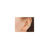 Bague d'oreille Lilibet plaqué or et pampilles zirconium blanc et bleu  - Bijouterie La Petite Française