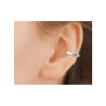 Bague d'oreille martelée argent  - Bijouterie La Petite Française