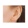 Bague d'oreille martelée plaqué or  - Bijouterie La Petite Française