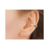 Bague d'oreille boules et stries plaqué or  - Bijouterie La Petite Française