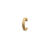 Bague d'oreille boules et stries plaqué or  - Bijouterie La Petite Française