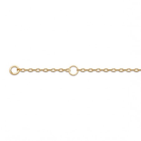 Bracelet Justine carré plaqué or et zirconium blancs  - La Petite Française