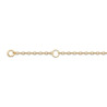 Bracelet Justine carré plaqué or et zirconium blancs  - Bijouterie La Petite Française