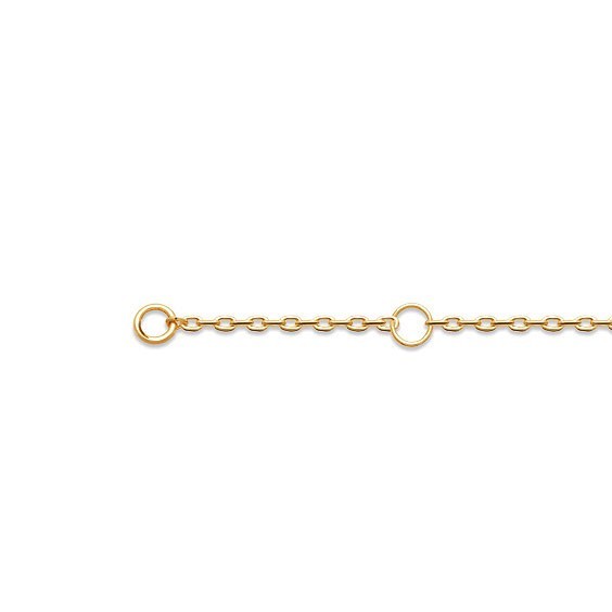 Bracelet Alba ovale plaqué or et zirconium blancs  - La Petite Française