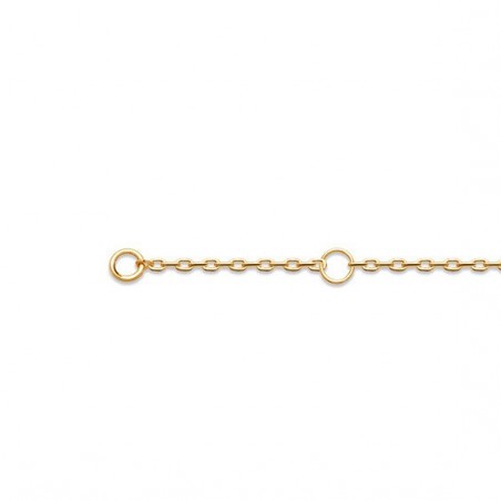Bracelet Alba ovale plaqué or et zirconium blancs  - La Petite Française