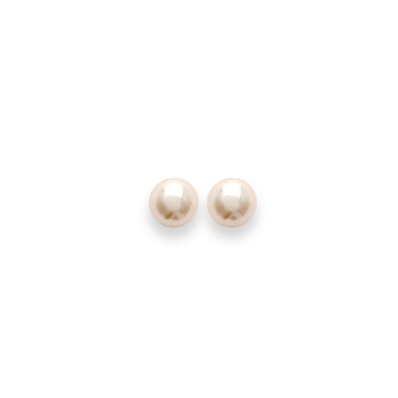 Boucles d'oreilles perle Majorque argent - 6 MM  - La Petite Française