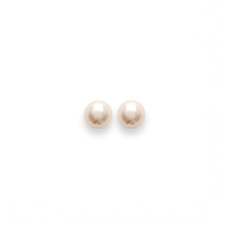 Boucles d'oreilles perle Majorque argent - 6 MM  - Bijouterie La Petite Française