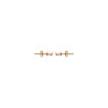 Boucles d'oreilles perle Majorque blanche plaqué or - 2 mm  - Bijouterie La Petite Française