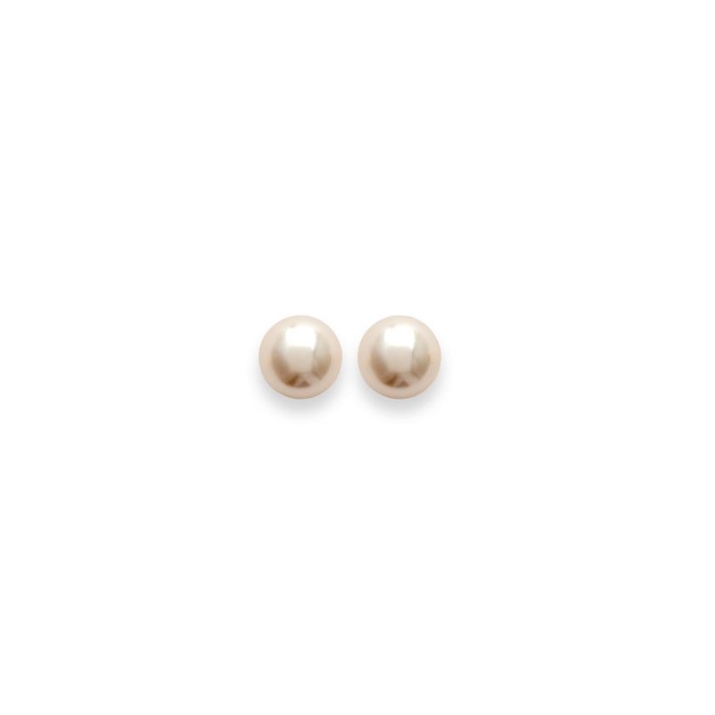 Boucles d'oreilles perle Majorque argent - 8 MM  - Bijouterie La Petite Française