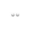 Boucles d'oreilles perle blanche argent - 8 MM  - Bijouterie La Petite Française