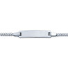 Bracelet identité bébé argent rhodié- 15 cm - Bijouterie La Petite ...