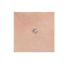 Collier fil transparent carré zirconium et argent  - Bijouterie La Petite Française