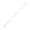 Bracelet tennis blanc argent - 1 MM  - Bijouterie La Petite Française