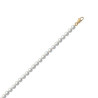 Bracelet de perles Majorque blanches plaqué or - 6 mm  - Bijouterie La Petite Française